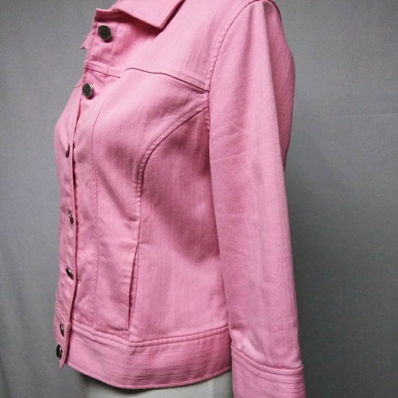 Christopher&Banks,Sale😁 M, pnk, stretch jacket. - Picture 2 of 7